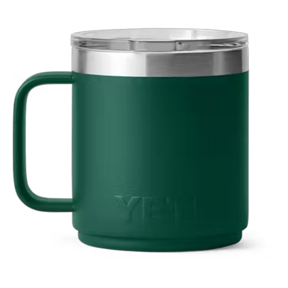 YETI Rambler 10 oz Ceramic Lined Mug Black Forest Green