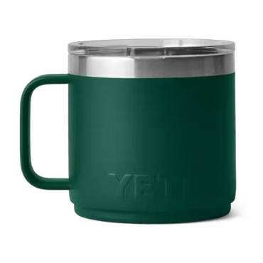 YETI Rambler 14 oz Ceramic Lined Mug 2.0 Black Forest Green