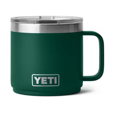 YETI Rambler 14 oz Ceramic Lined Mug 2.0 Black Forest Green