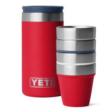 YETI Shot Glasses with Case Red/White/Navy