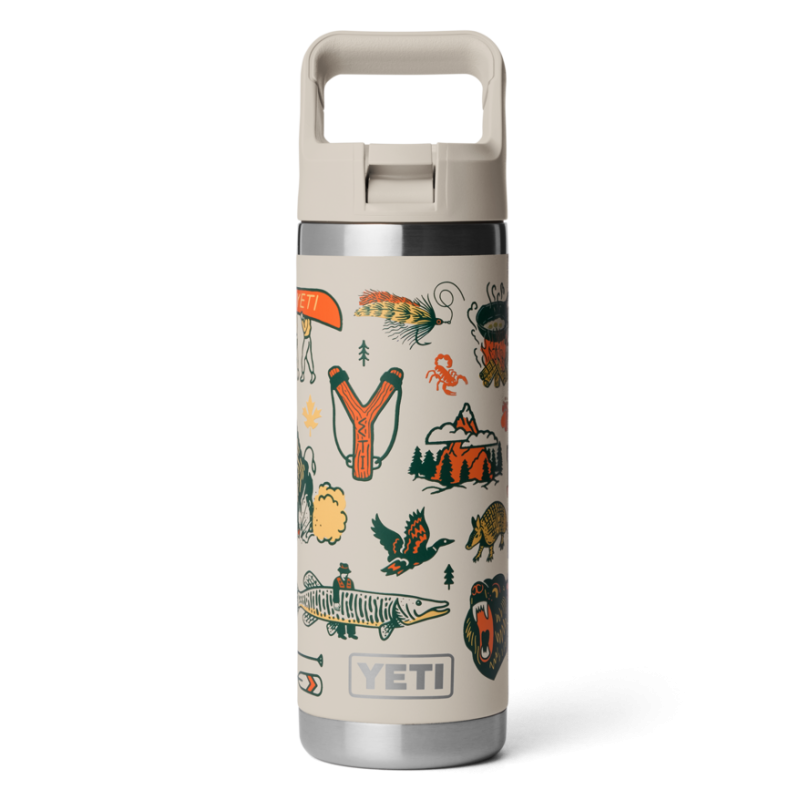 YETI Rambler 18 Oz Straw Bottle Cape Summer Camp