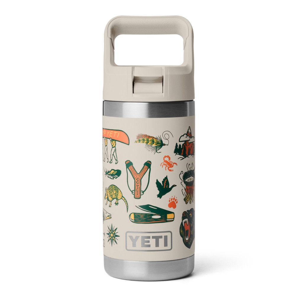 YETI Rambler Jr. 12 oz Kids Bottle Cape Summer Camp YETI Rambler Jr. 12 oz Kids Bottle Cape Summer Camp