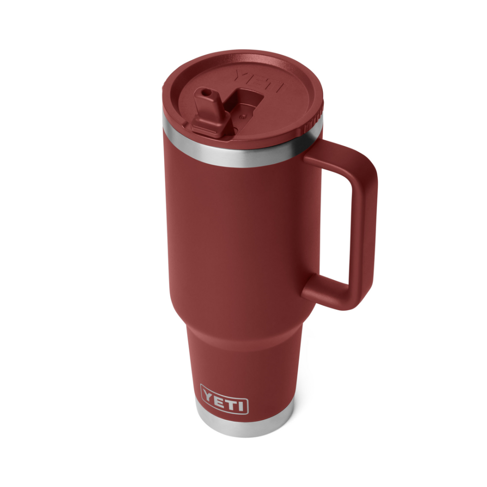 YETI Rambler 40 oz Travel Straw Mug Stag Red