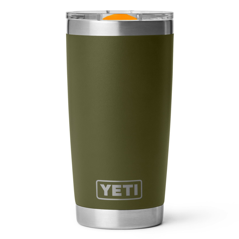 YETI Rambler 20 oz Tumbler Olive / King Crab Orange