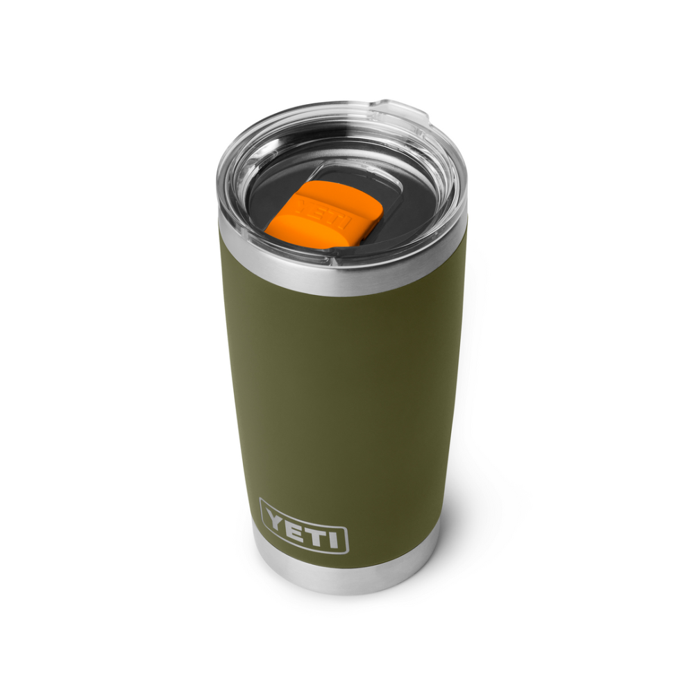 YETI Rambler 20 oz Tumbler Olive / King Crab Orange