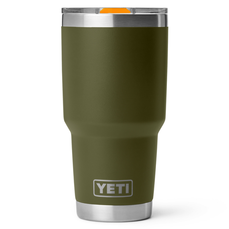 YETI Rambler 30 oz Tumbler Olive / King Crab Orange