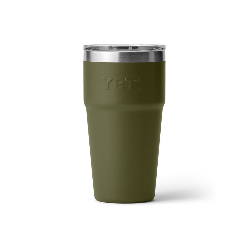 YETI Rambler 20 oz Stackable Tumbler Olive / King Crab Orange