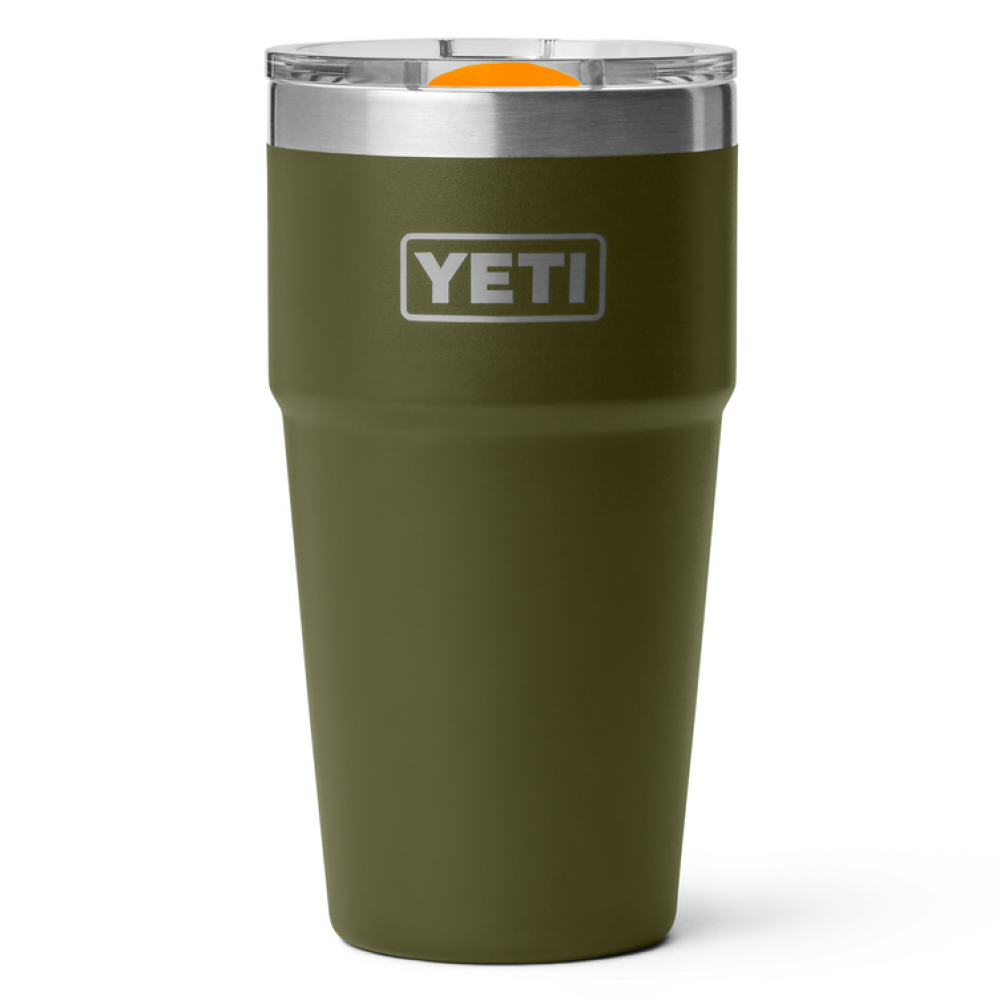 YETI Rambler 20 oz Stackable Tumbler Olive / King Crab Orange YETI Rambler 20 oz Stackable Tumbler Olive / King Crab Orange