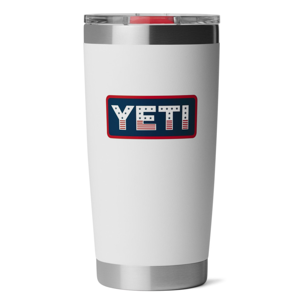 YETI Rambler 20 oz Tumbler White Badge YETI Rambler 20 oz Tumbler White Badge