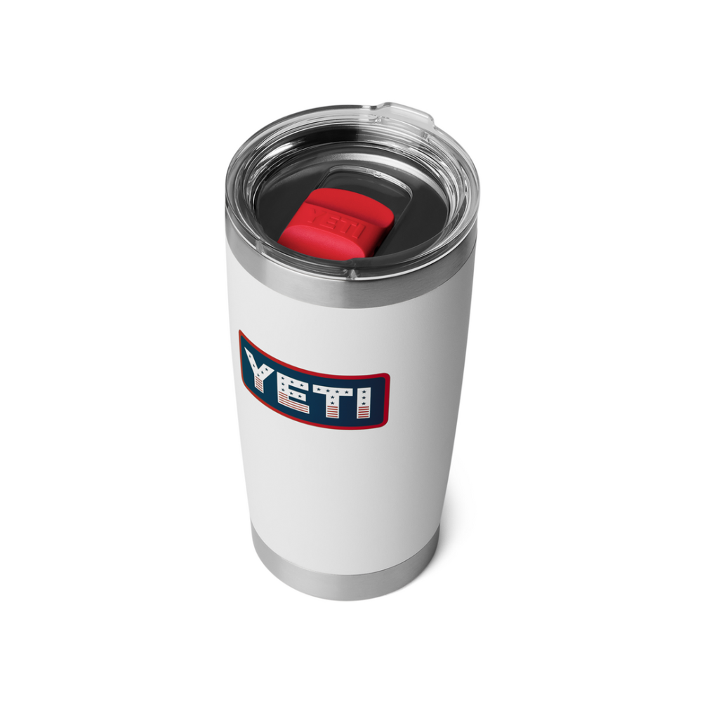YETI Rambler 20 oz Tumbler White Badge