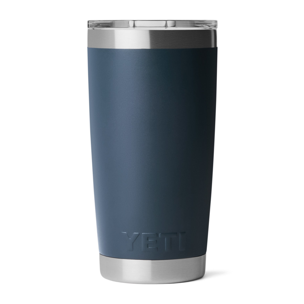 YETI Rambler 20 oz Tumbler Navy Badge