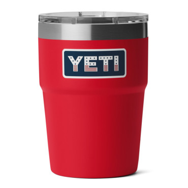 YETI Rambler 16 oz Stackable Tumbler Red Badge