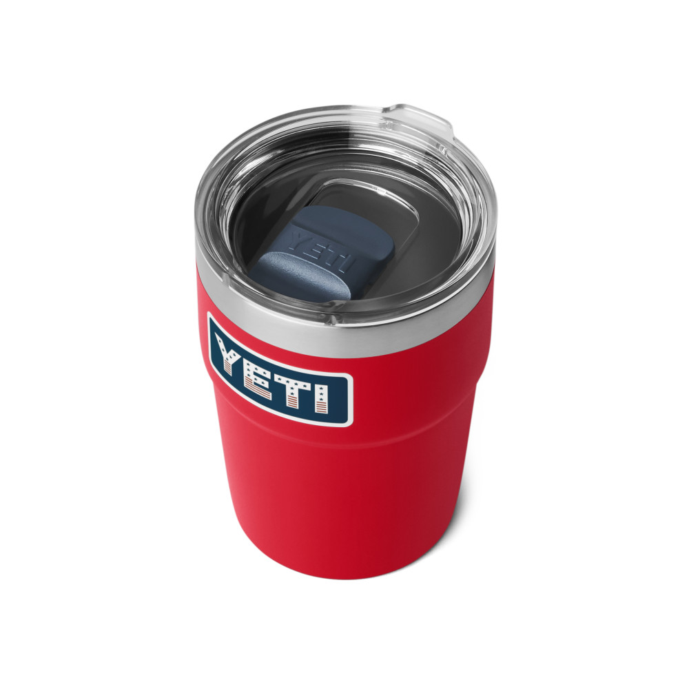 YETI Rambler 16 oz Stackable Tumbler Red Badge
