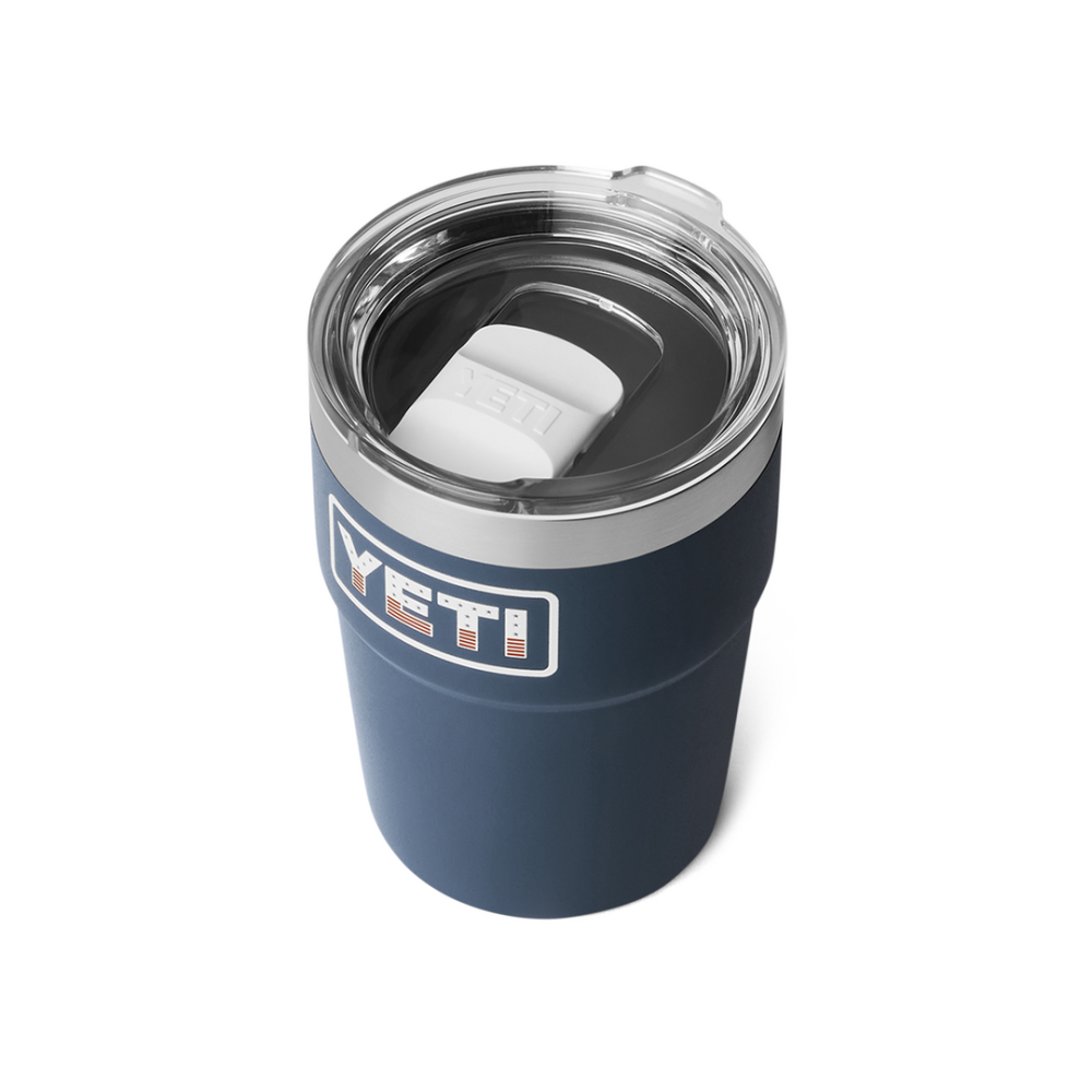YETI Rambler 16 oz Stackable Tumbler Navy Badge