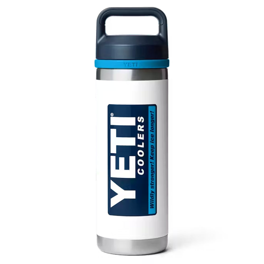 YETI Rambler 18 Oz Chug Bottle White / Blue