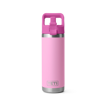 YETI Rambler 18 Oz Straw Bottle Power Pink Wildflower
