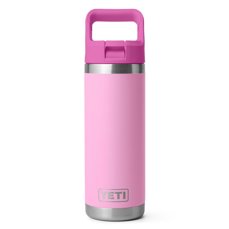 YETI Rambler 18 Oz Straw Bottle Power Pink Wildflower