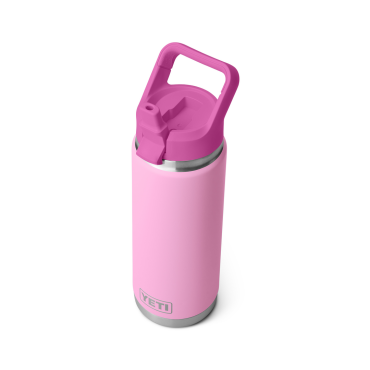 YETI Rambler 26 Oz Straw Bottle Power Pink Wildflower
