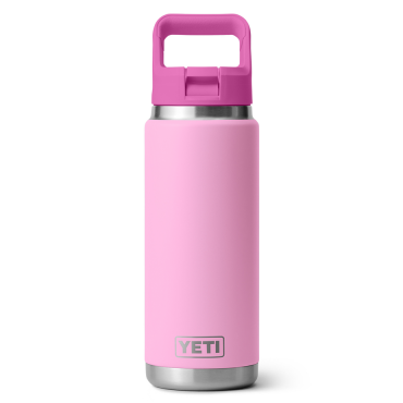 YETI Rambler 26 Oz Straw Bottle Power Pink Wildflower