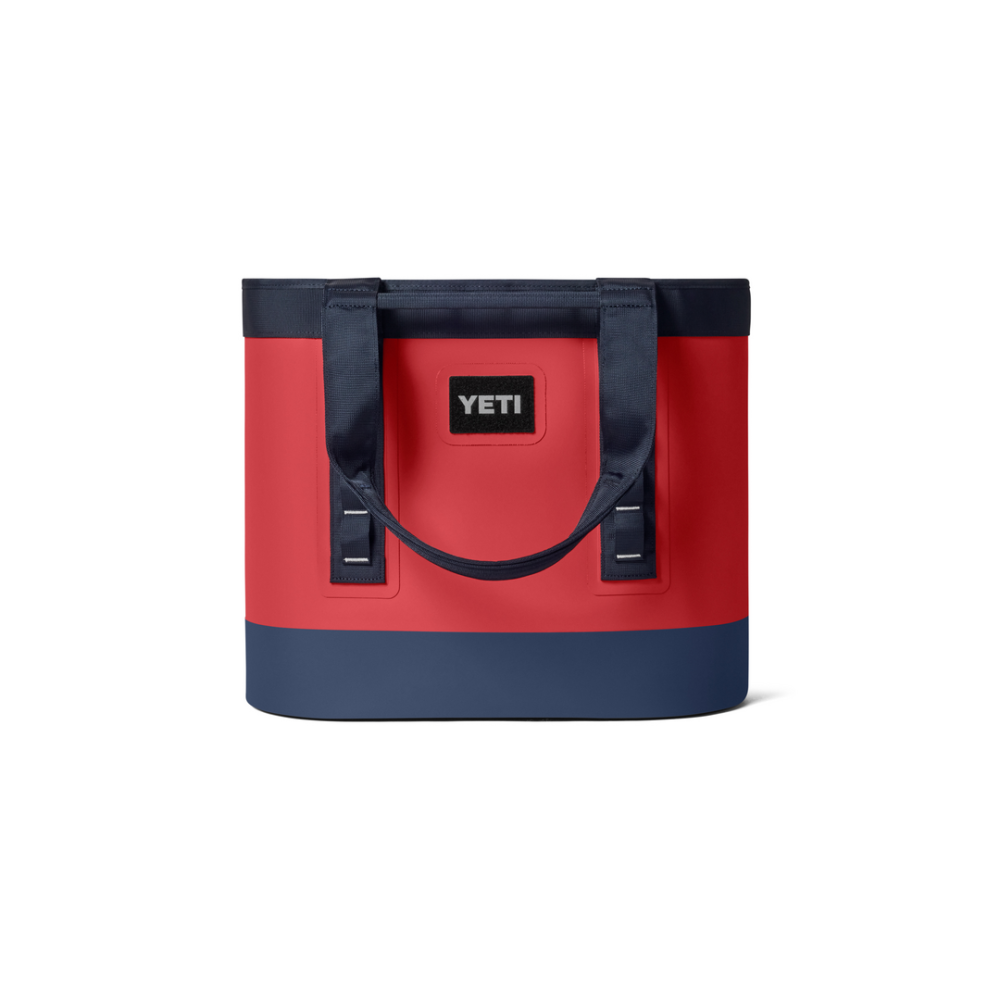 YETI Camino 35 Carryall 2.0 Tote Bag Rescue Red / Navy / White