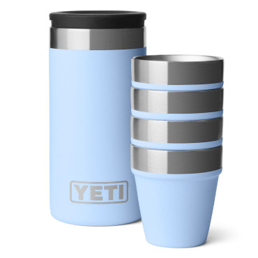 YETI Shot Glasses with Case Big Sky Blue