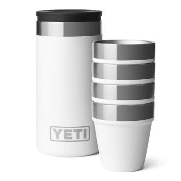 Yeti Shot Glasses with Case White