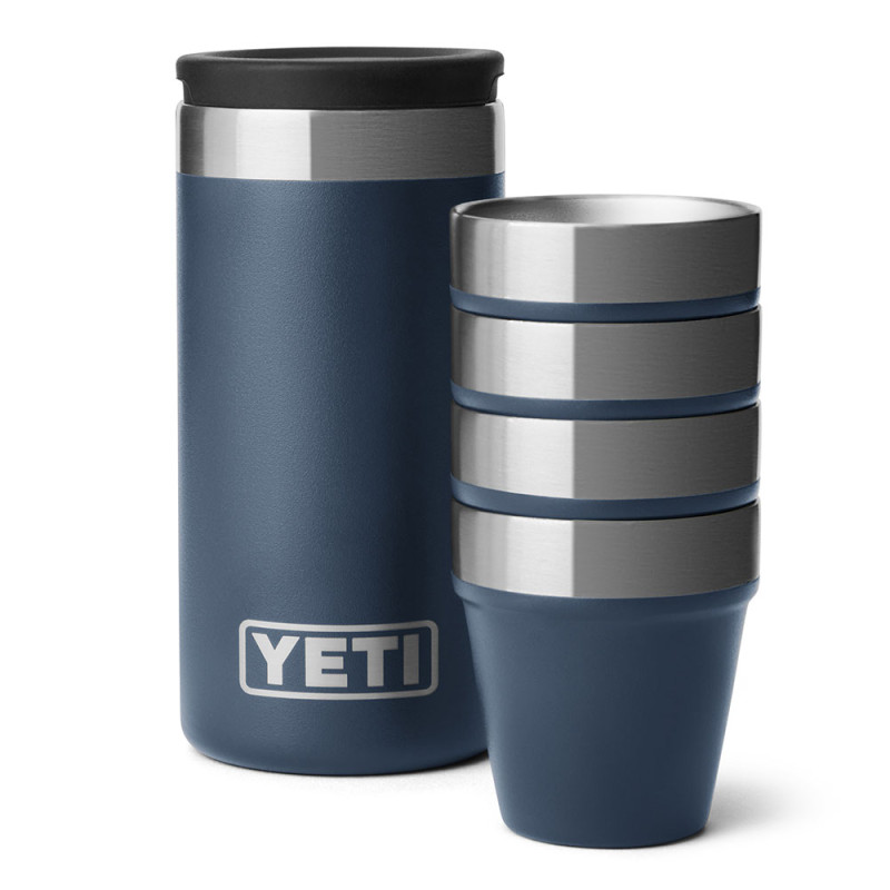 YETI Shot Glasses with Case Navy