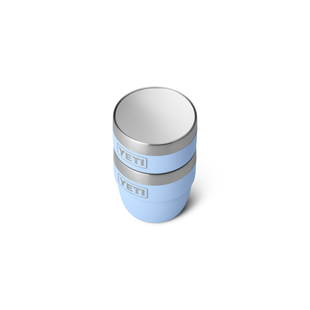 YETI Rambler 4 oz Stackable Espresso Cups Big Sky Blue
