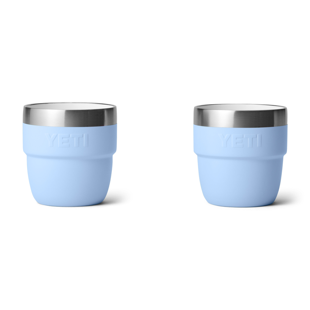 YETI Rambler 4 oz Stackable Espresso Cups Big Sky Blue