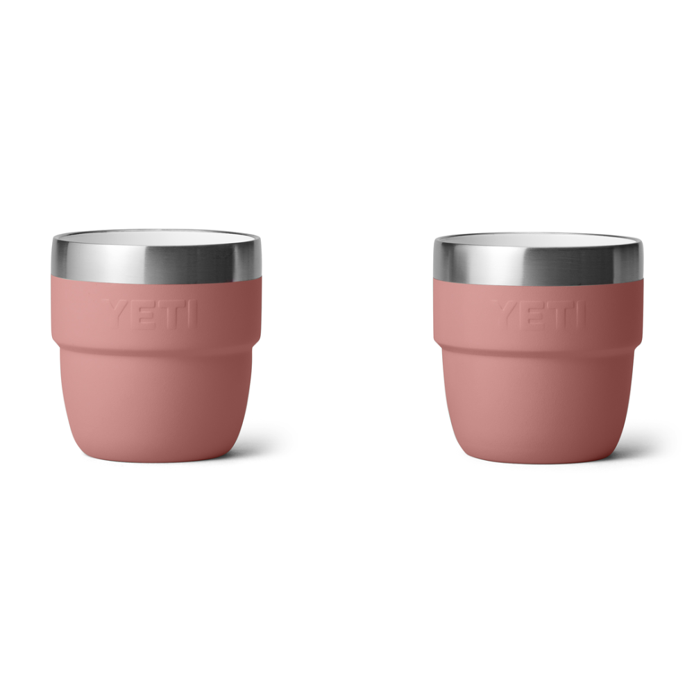 Yeti Rambler 4 oz Stackable Espresso Cups Sandstone Pink