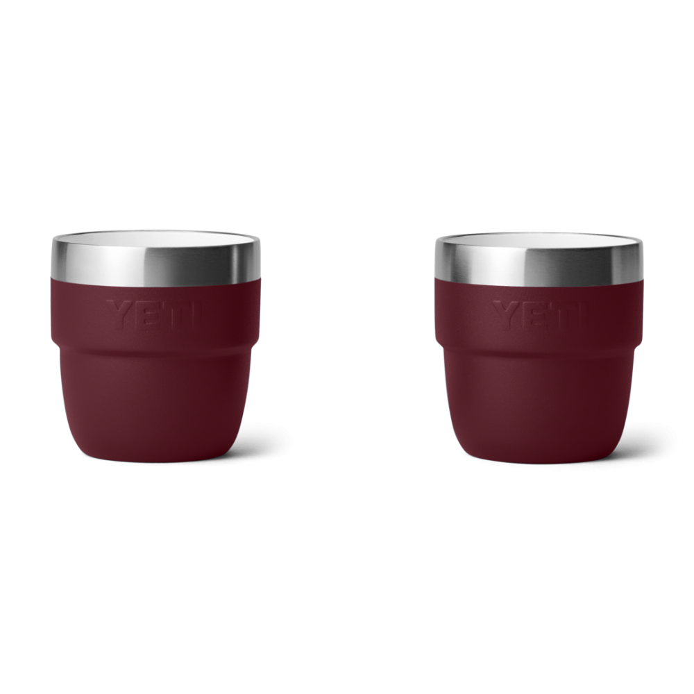Yeti Rambler 4 oz Stackable Espresso Cups Wild Vine Red