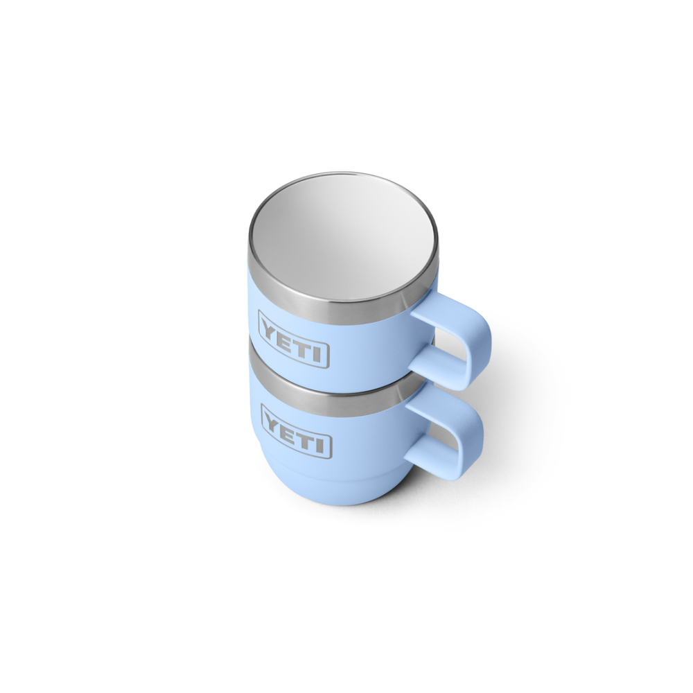 YETI Rambler 6 oz Stackable Espresso Mugs Big Sky Blue
