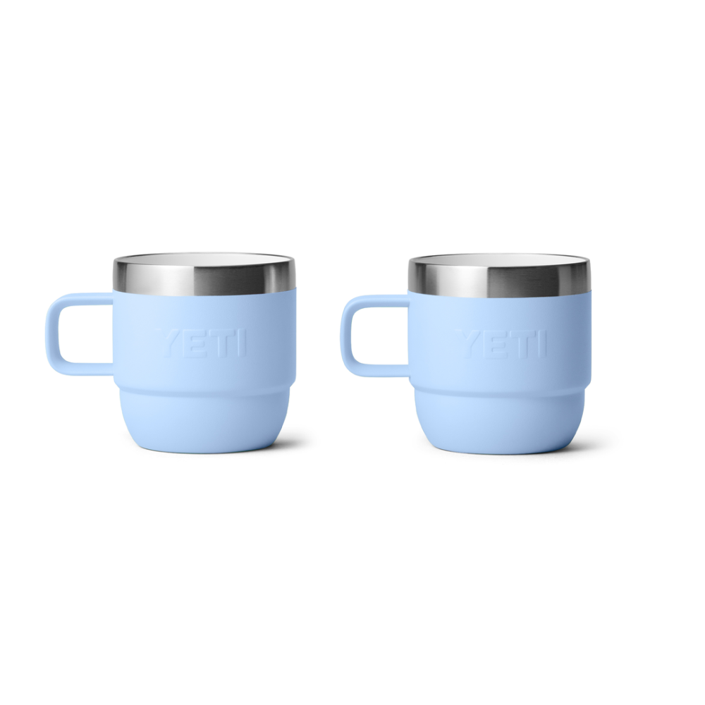 YETI Rambler 6 oz Stackable Espresso Mugs Big Sky Blue