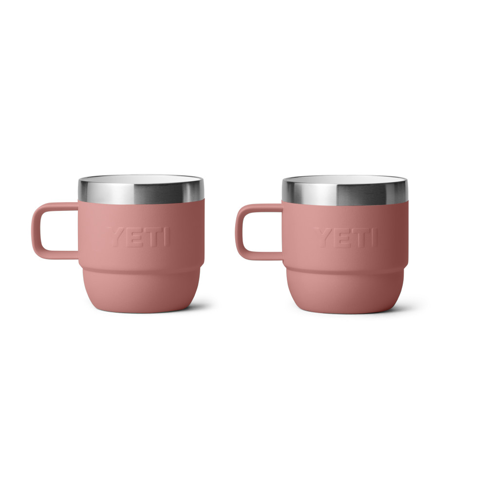 Yeti Rambler 6 oz Stackable Espresso Mugs Sandstone Pink