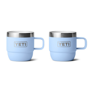 YETI Rambler 6 oz Stackable Espresso Mugs Big Sky Blue
