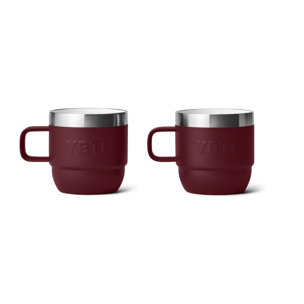 Yeti Rambler 6 oz Stackable Espresso Mugs Wild Vine Red