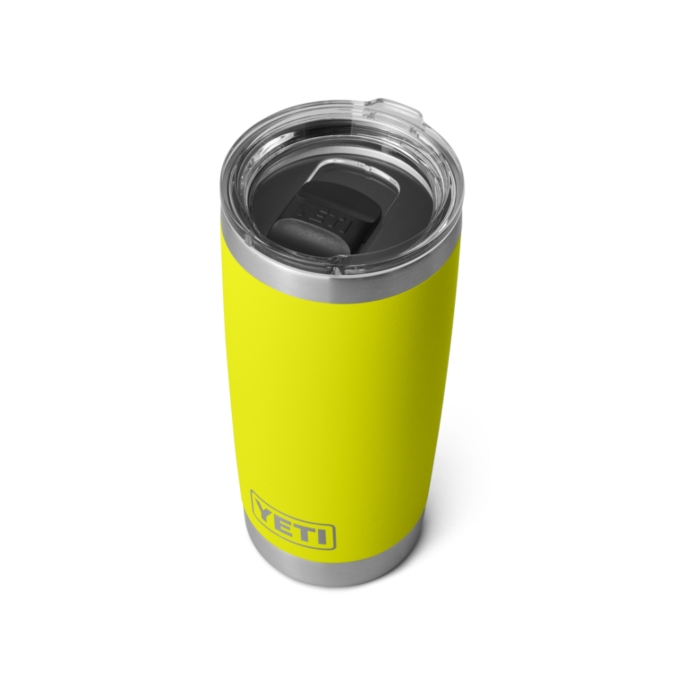 YETI Rambler 20 oz Tumbler Firefly Yellow