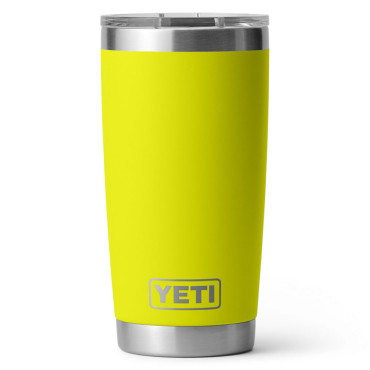 YETI Rambler 20 oz Tumbler Firefly Yellow