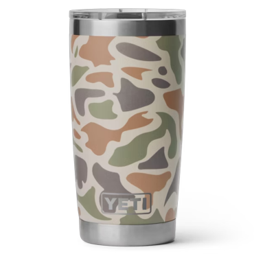 YETI Rambler 20 oz Tumbler Tan Camo