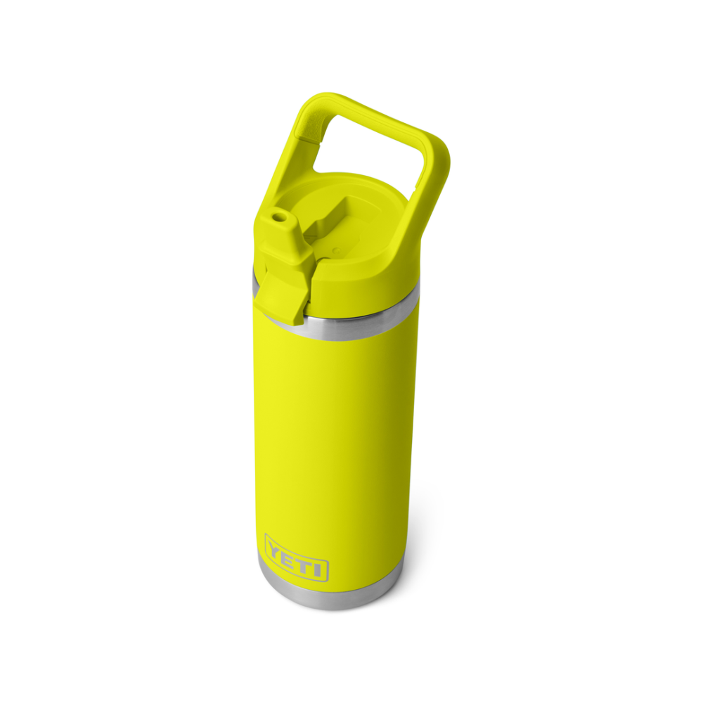 YETI Rambler 18 Oz Bottle Color Matched Straw Cap Firefly Yellow