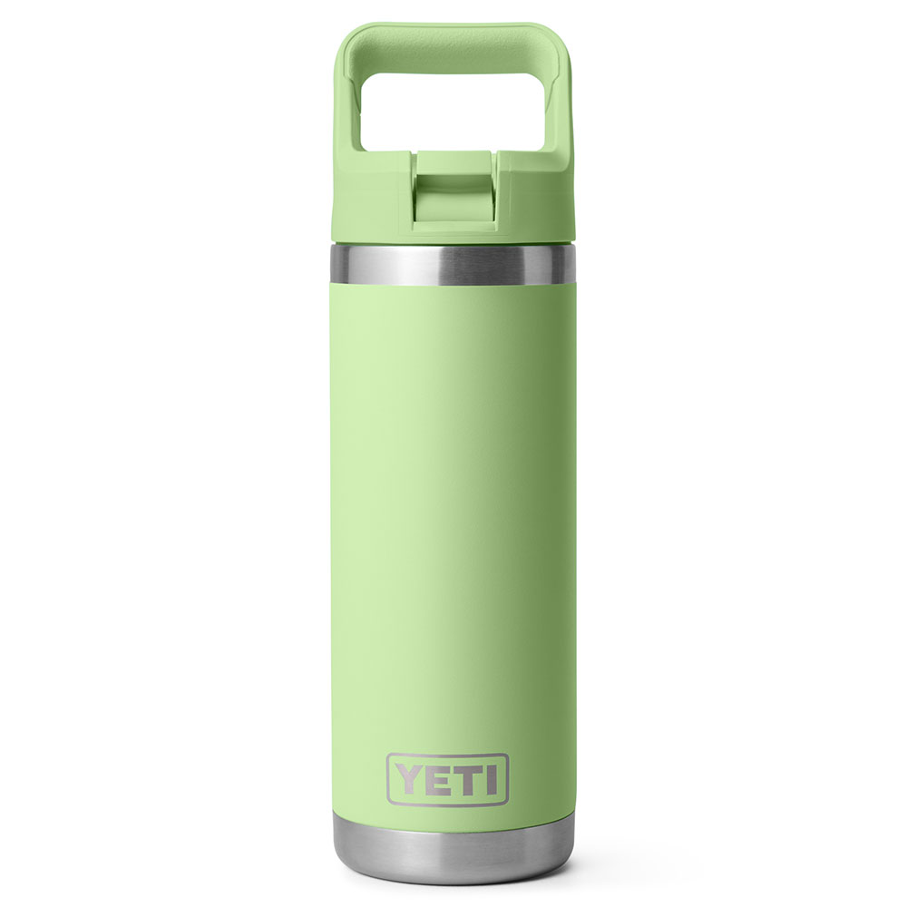 Yeti Rambler 18 Oz Bottle Color Matched Straw Cap Key Lime