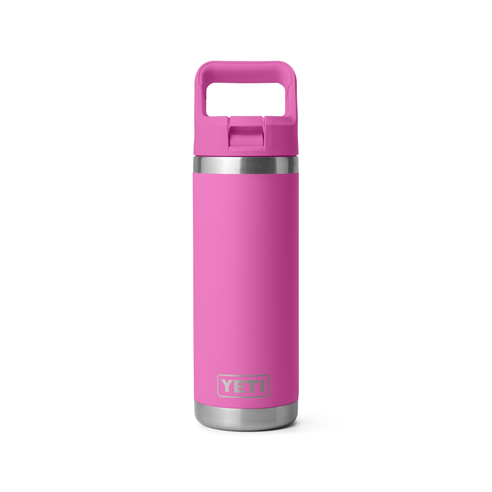 Yeti Rambler 18 Oz Bottle Color Matched Straw Cap Wildflower Fuchsia