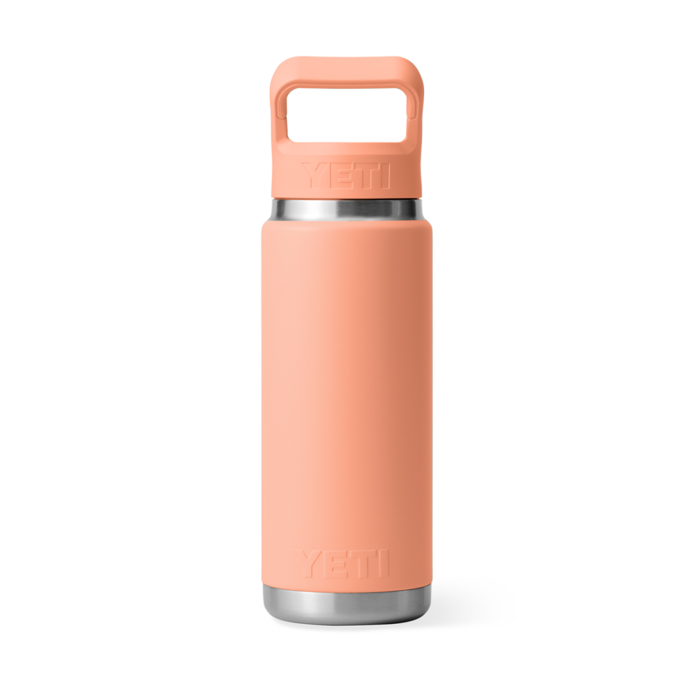 YETI Rambler 26 Oz Bottle with Straw Cap Peach