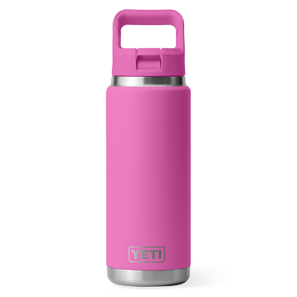 YETI Rambler 26 Oz Bottle with Straw Cap Wildflower Fuchsia
