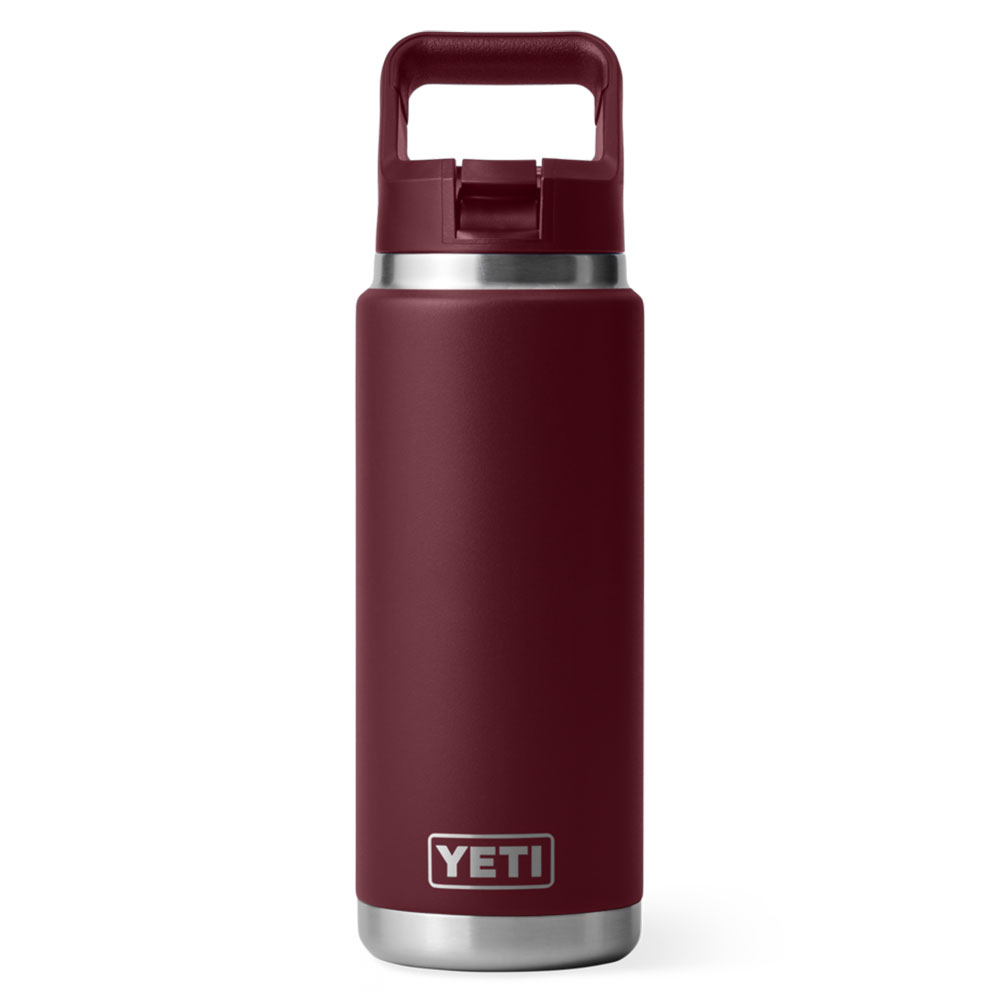 YETI Rambler 26 Oz Bottle with Straw Cap Wild Vine Red