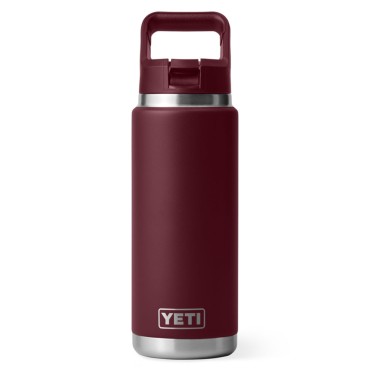 YETI Rambler 26 Oz Bottle with Straw Cap Wild Vine Red