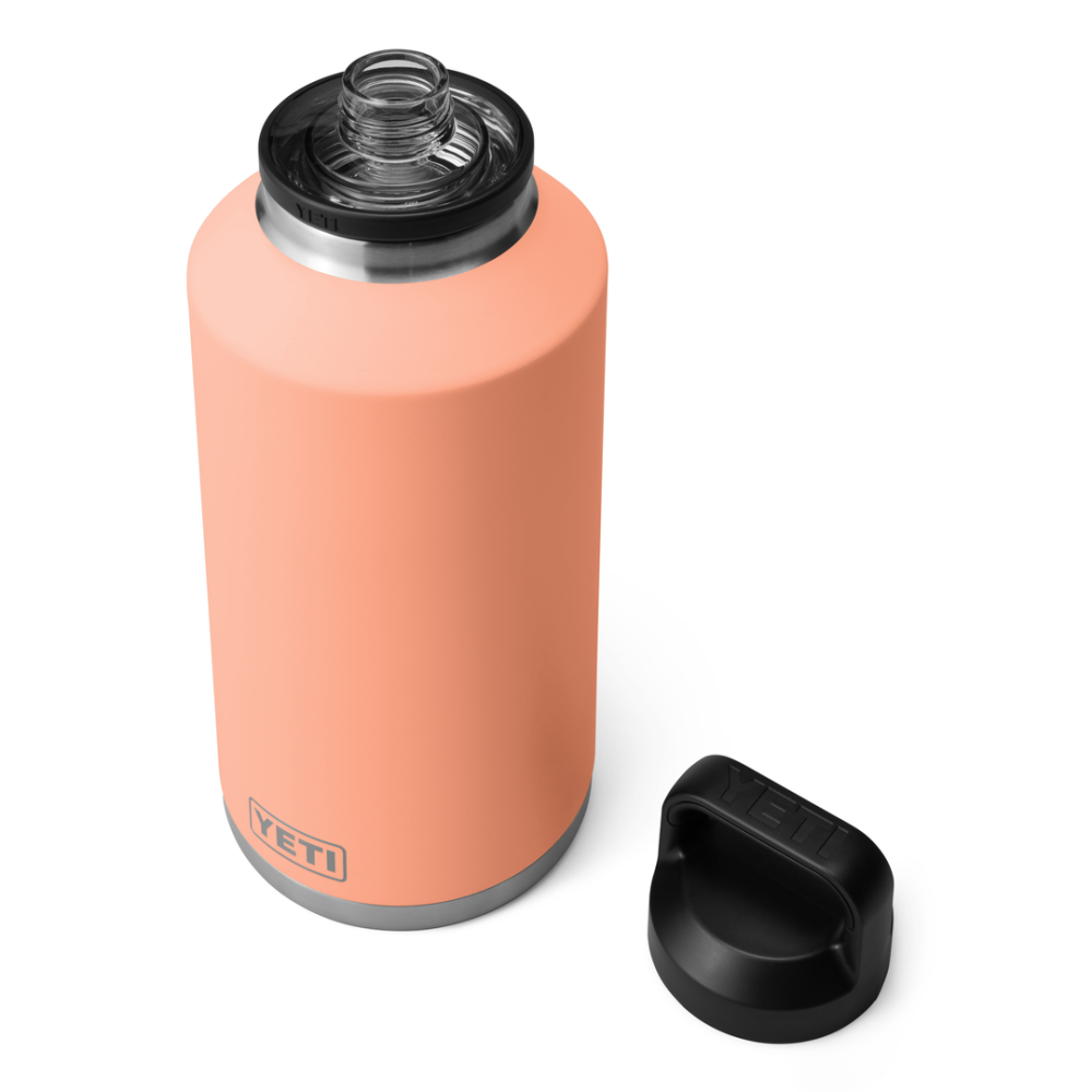 Yeti Rambler 64 Oz Bottle with Chug Cap Peach