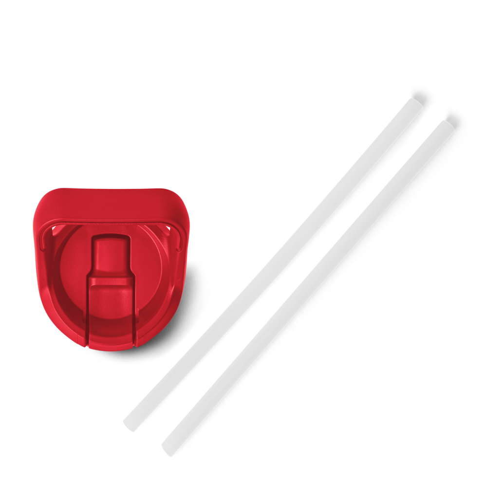 Yeti Rambler Bottle Straw Cap Rescue Red
