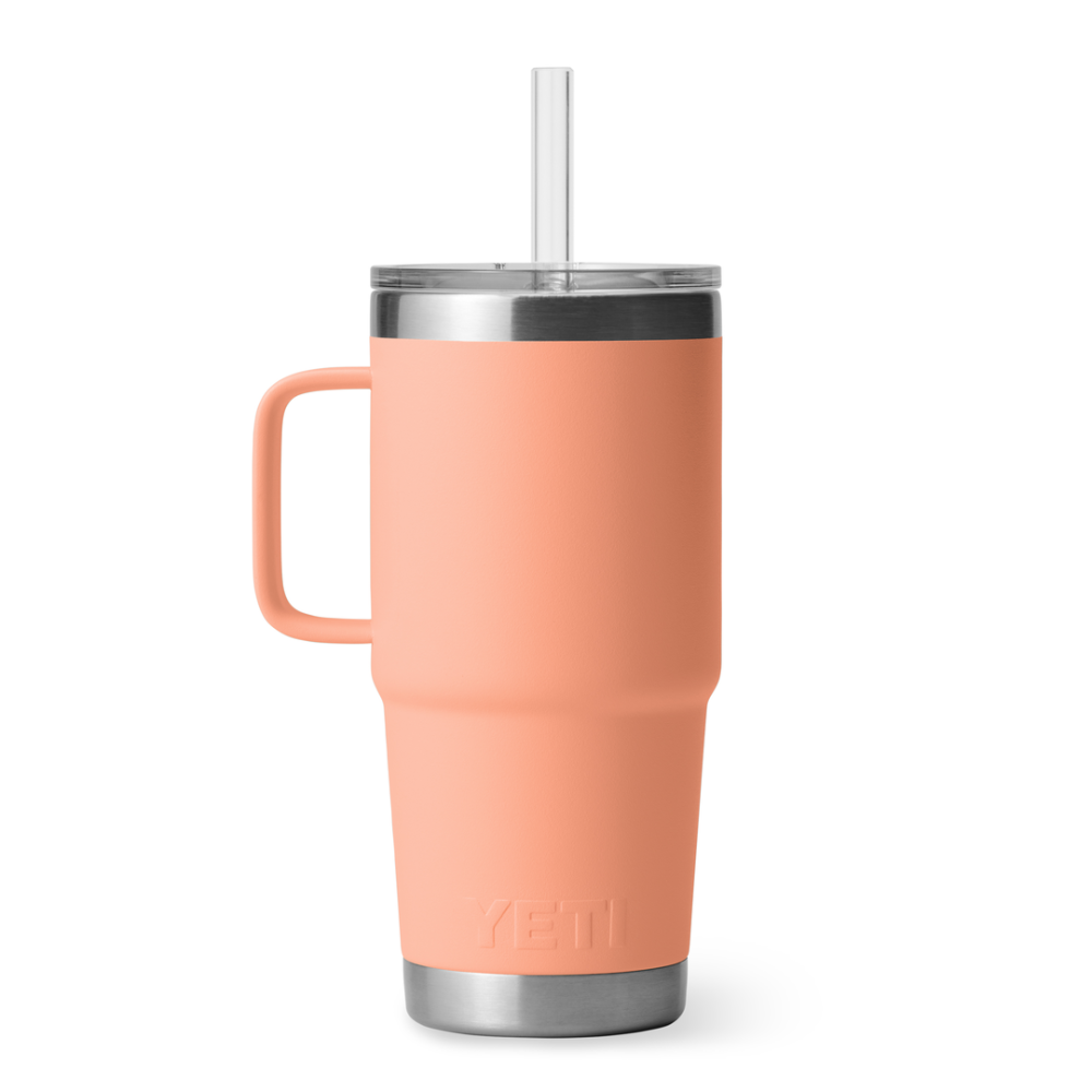 YETI Rambler 25 oz Straw Mug Peach