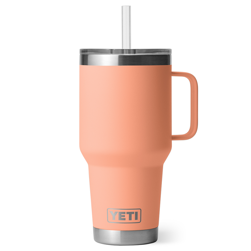 YETI Rambler 35 oz Straw Mug Peach
